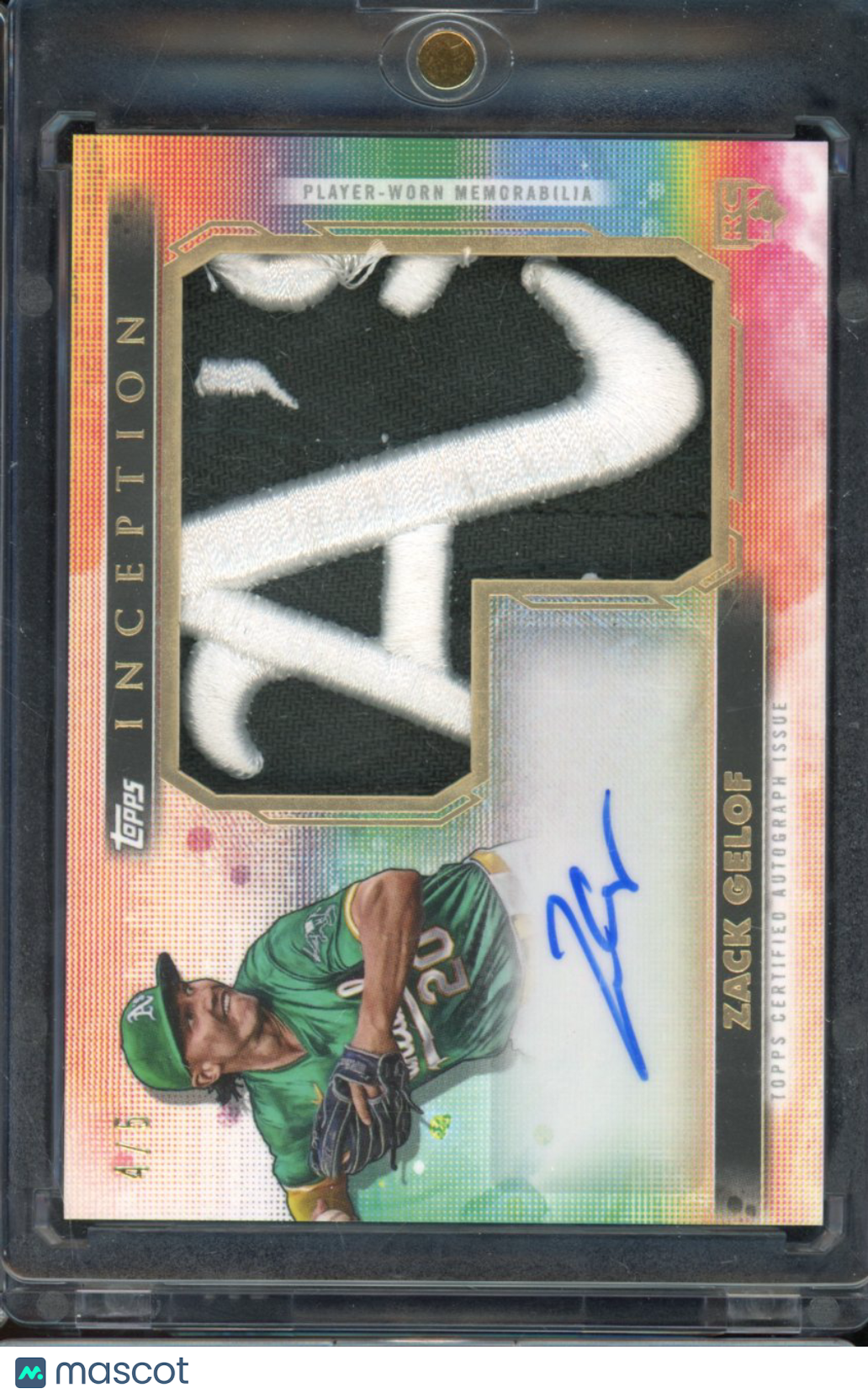 2024 Inception Zack Gelof Rookie Patch Auto Hat Logo Patch /5