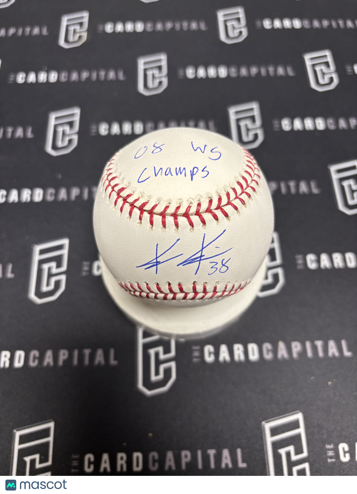 Kyle Kendrick Signed official Major League Baseball PAC "08 WS CHAMPS"