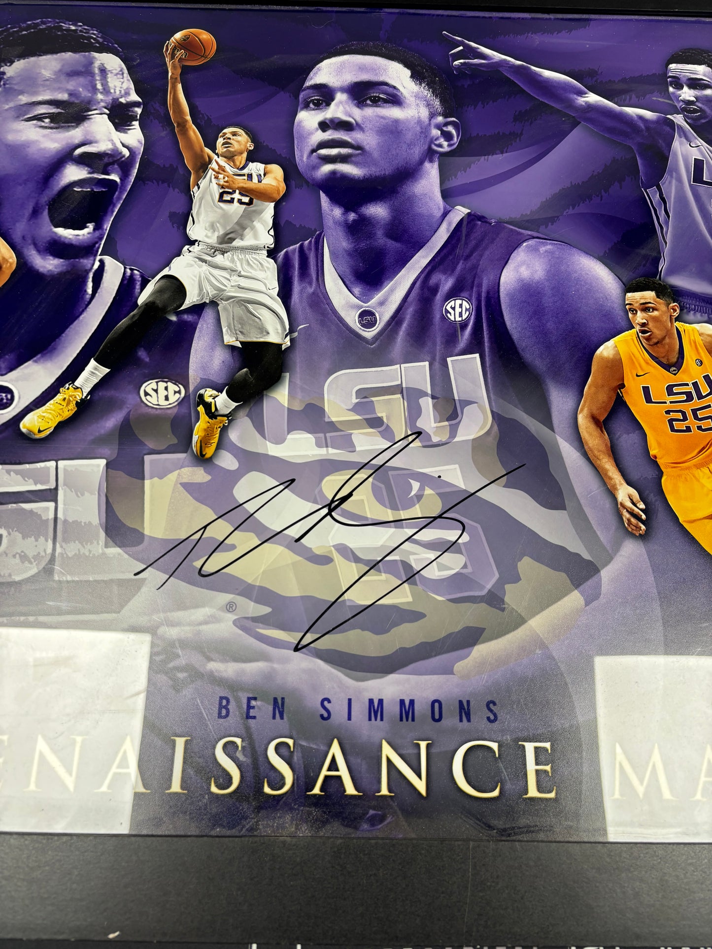 Ben Simmons Signed 16x20 Photo LSU UDA COA