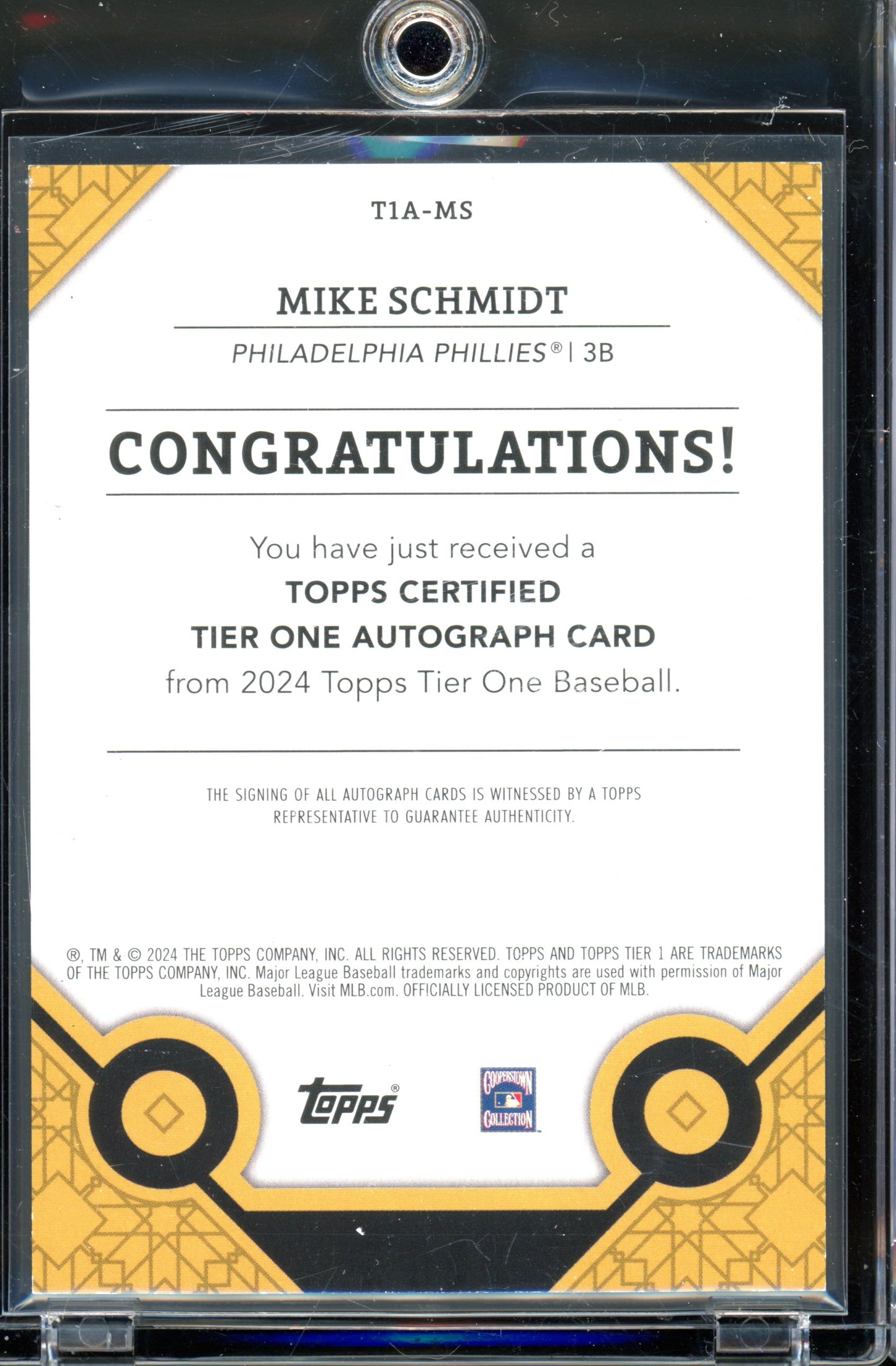 2022 Museum Mike Schmidt Auto /50