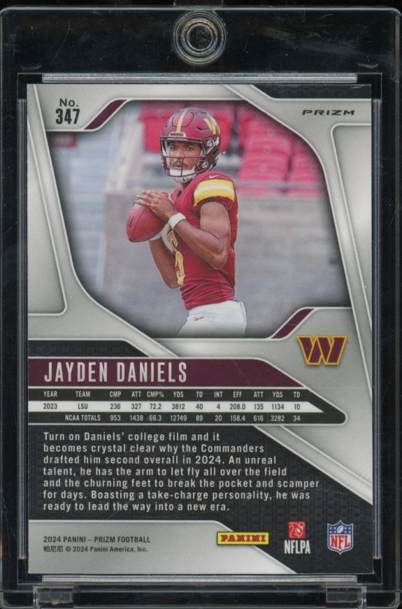 2024 Prizm Jayden Daniels Purple Pulsar Rookie