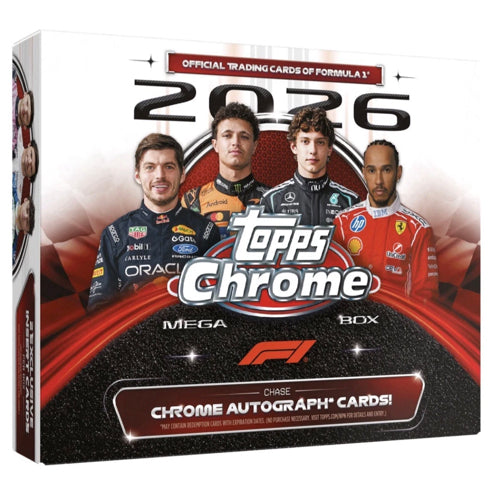 PRE ORDER 2026 Topps Chrome Formula 1 Mega Box