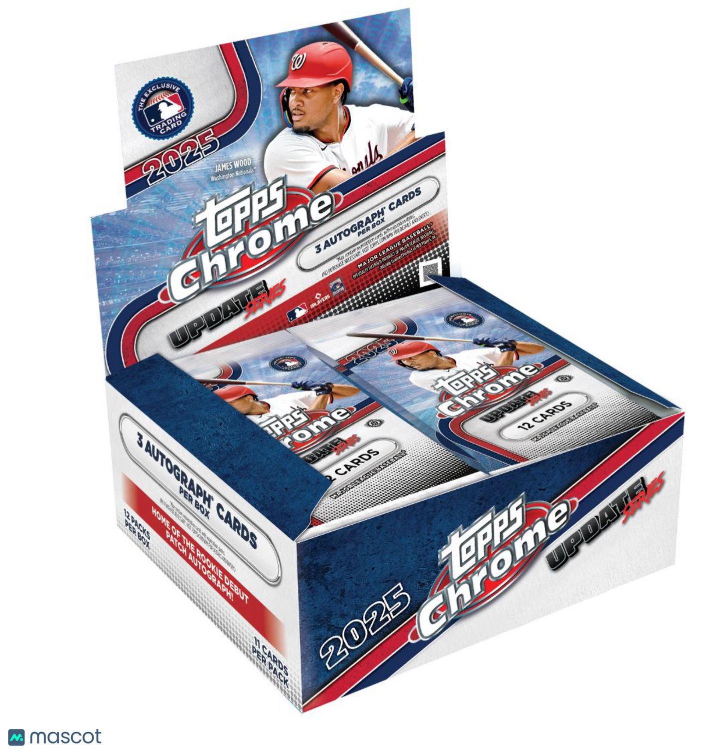 2025 Topps Chrome Baseball Update Series Jumbo Box