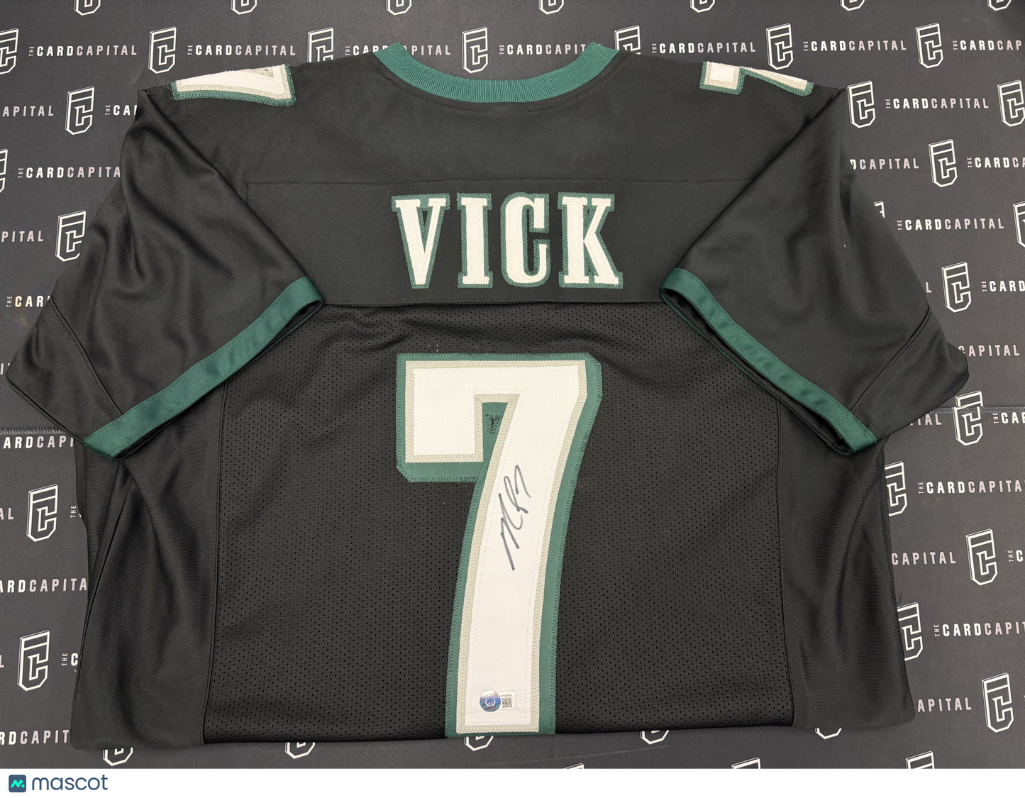 Michael Vick Signed Philadelphia Eagles Midnight Jersey Beckett COA