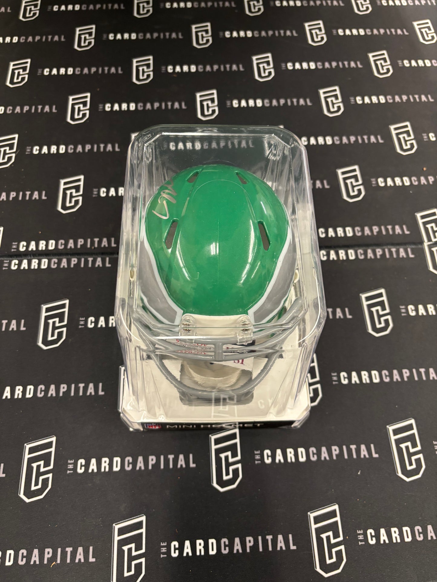 Michael Vick Signed Kelly Green Mini Helmet JSA