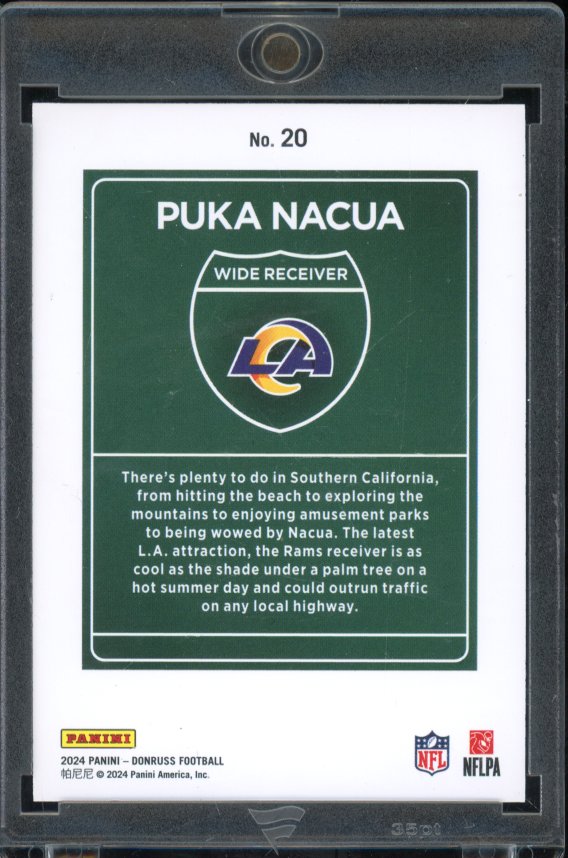 2024 Donruss Puka Nacua Downtown Case Hit