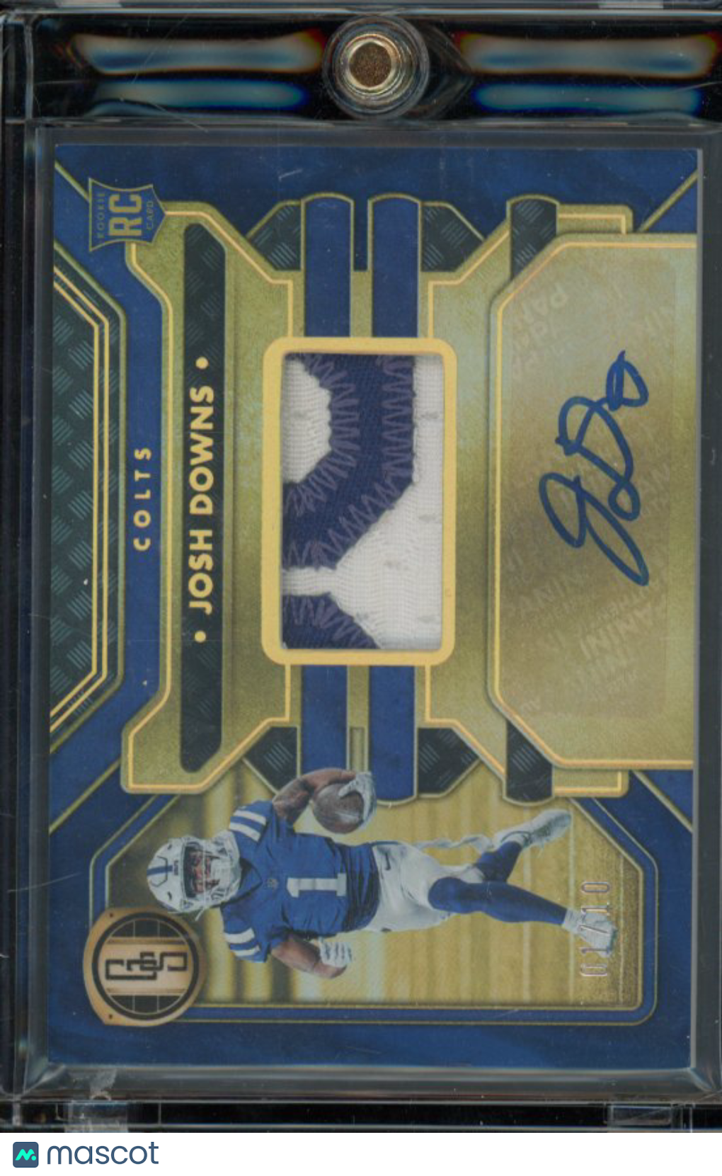 2023 Gold Standard Josh Downs Rookie Patch Auto /10