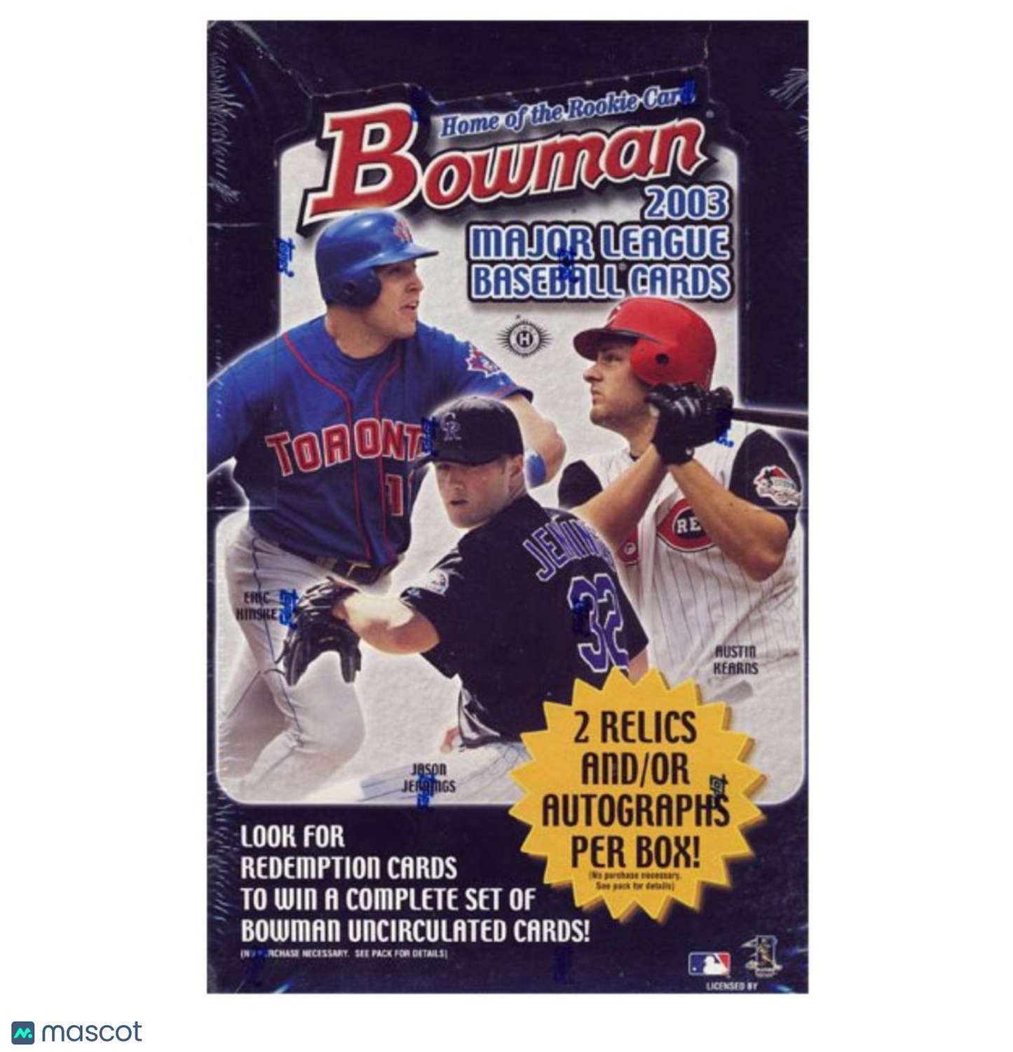 2003 Bowman Baseball Hobby Box