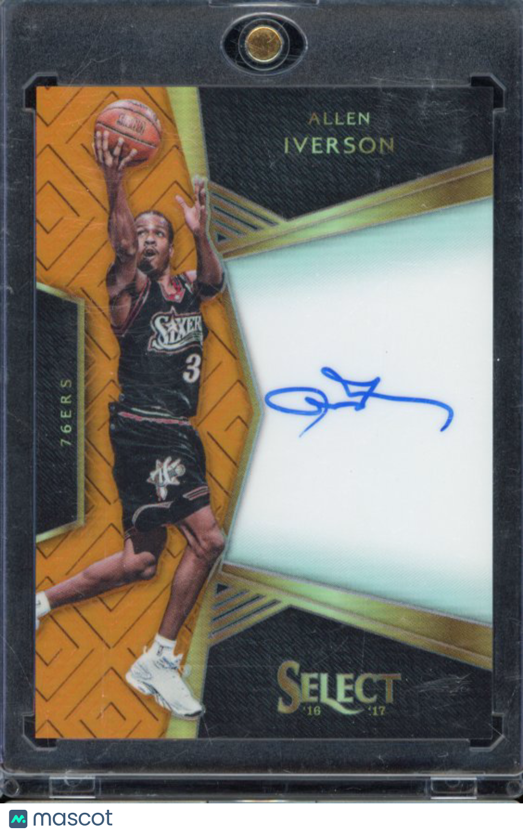 2016-17 Select Allen Iverson Orange Rookie Auto 1/60
