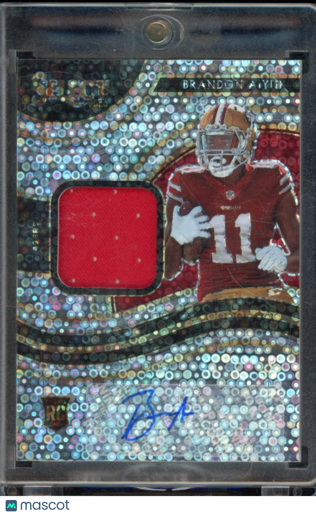 2020 Select Brandon Aiyuk Disco Rookie Patch Auto /25
