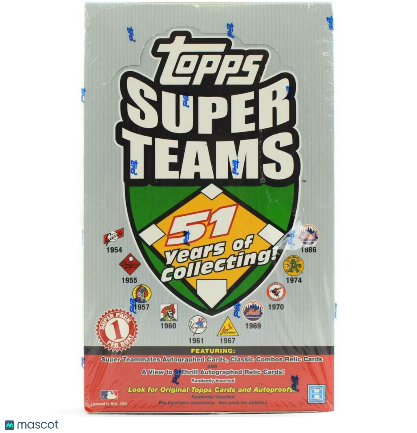 2002 Topps Super Teams Baseball Hobby Box