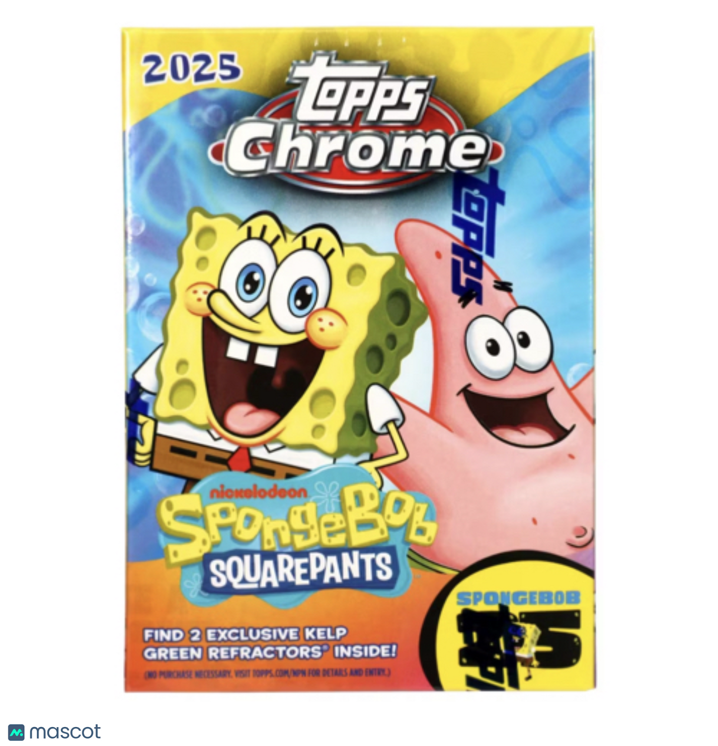 2025 Topps Chrome Spongebob Squarepants 25th Anniv Blaster Box