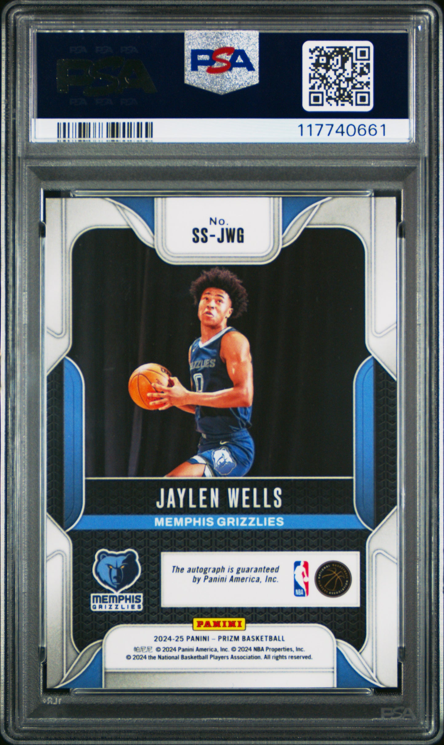 2024 Prizm Jaylen Wells SS Rookie Auto PSA 10