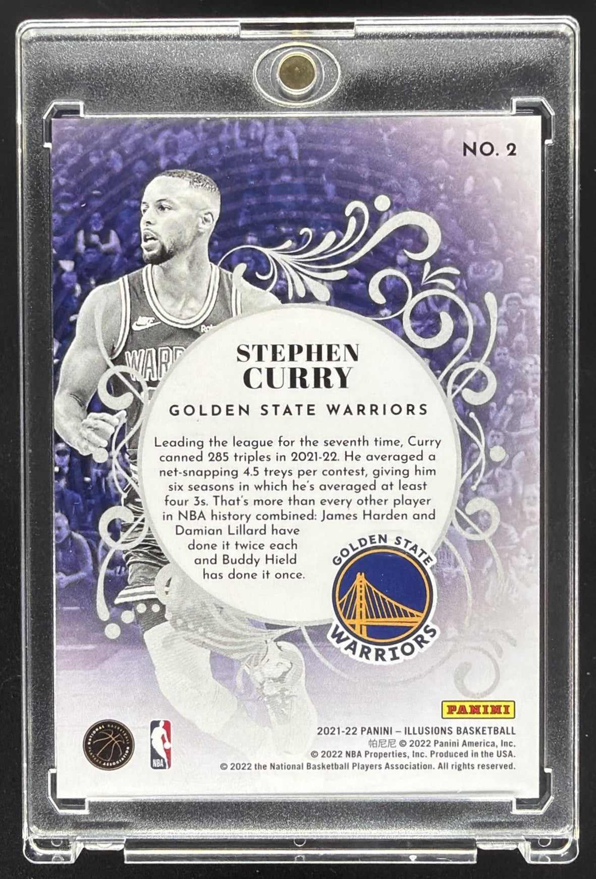 2021-22 Illusions Stephen Curry Pink /25 King Of Cards