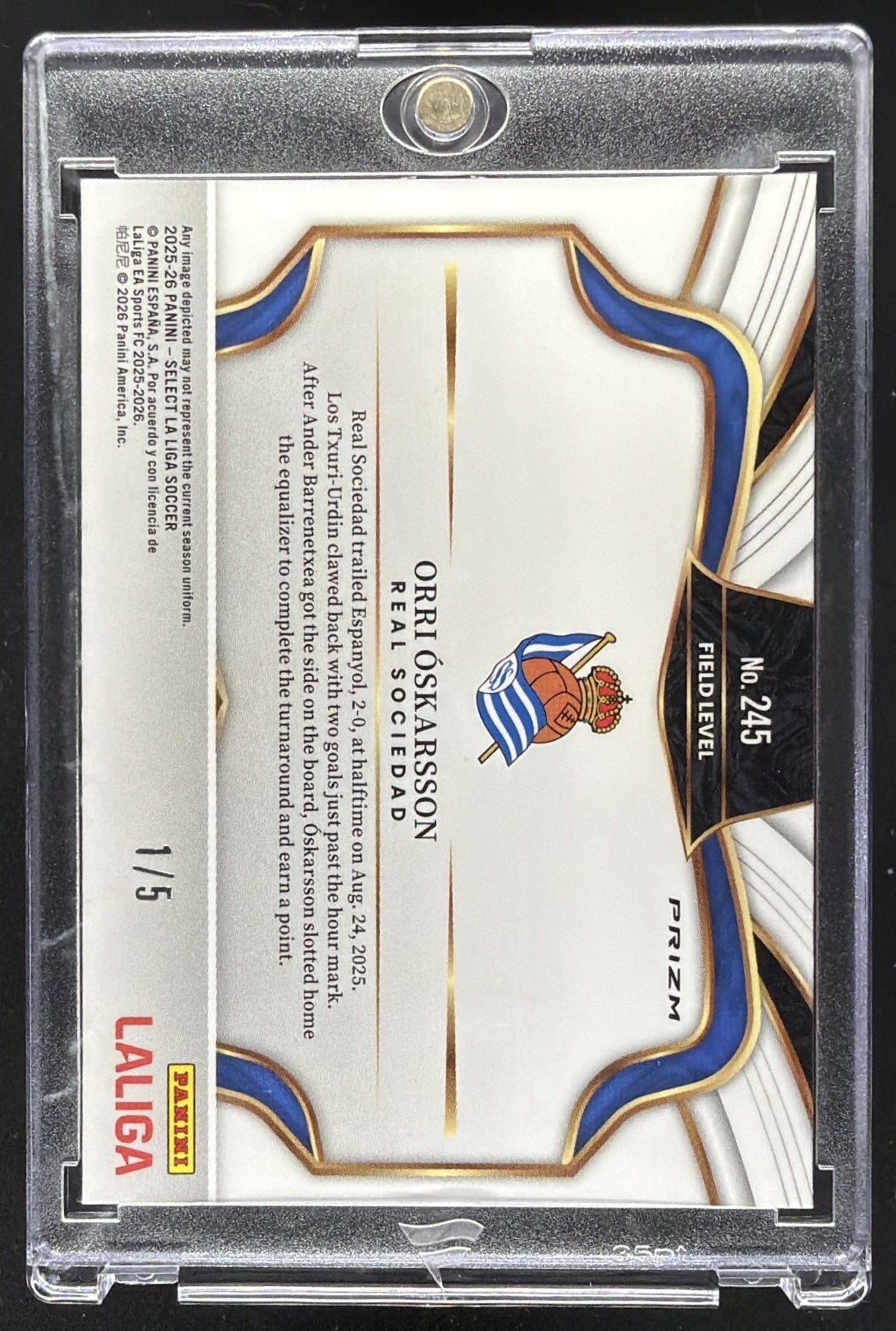 2025 Panini Select La Liga Orri Oskarsson #245