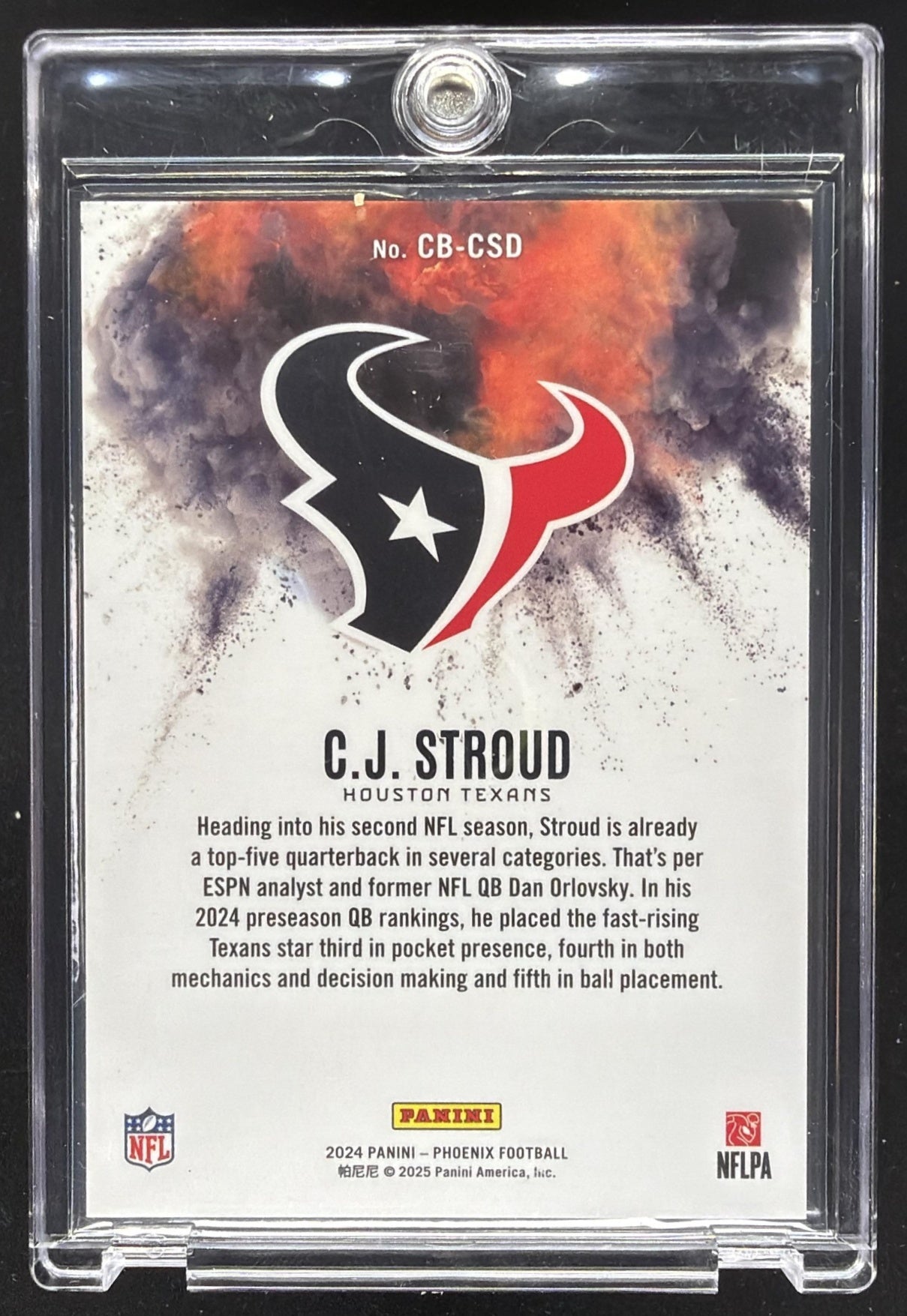 2024 Panini Phoenix C.J. Stroud #CB-CSD Color Blast SSP