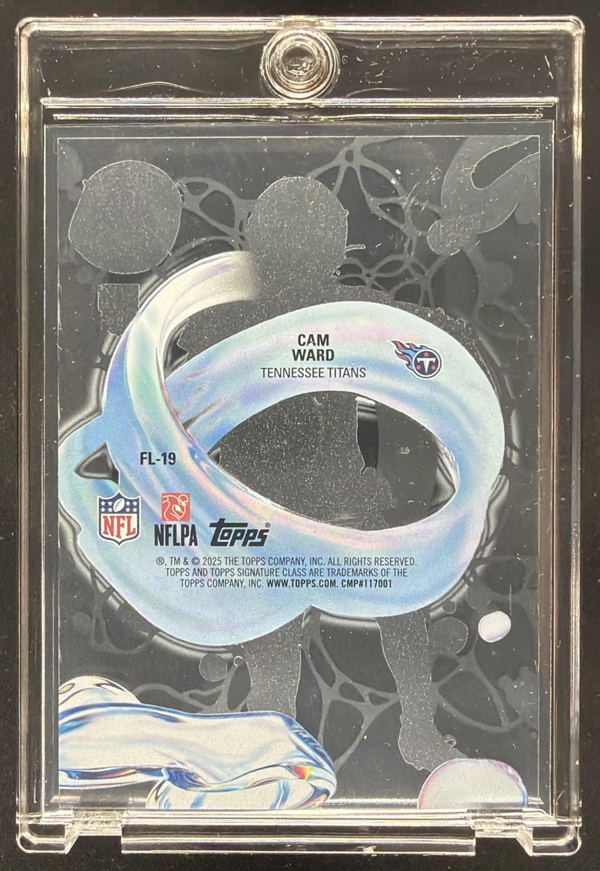 2025 Topps Signature Class Cam Ward #FL-19 Fluidity SP RC