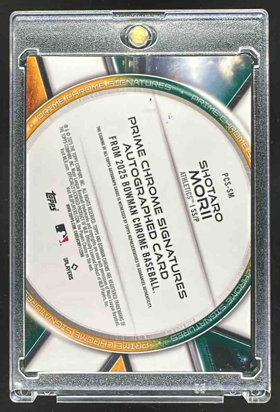 2025 Bowman Chrome Shotaro Morii #PCS-SM Prime Signatures 42/50 Auto Athletics