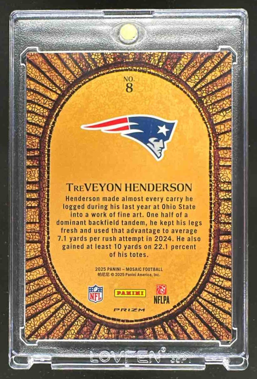 2025 Panini Mosaic TreVeyon Henderson #8 Micro Mosaic RC