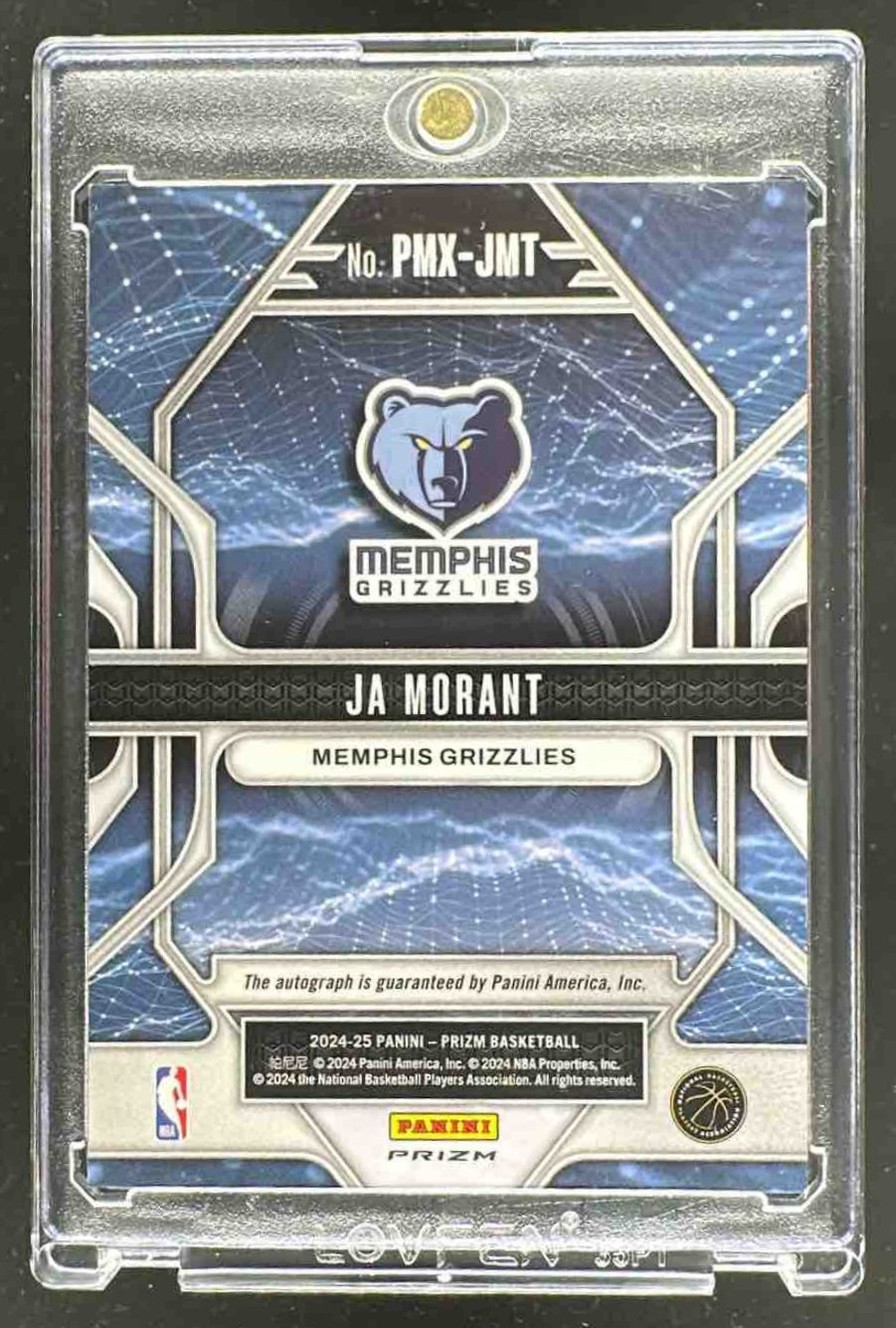 2024-25 Panini Prizm Ja Morant #PMX-JMT Prizmatrix Signatures Auto Grizzlies