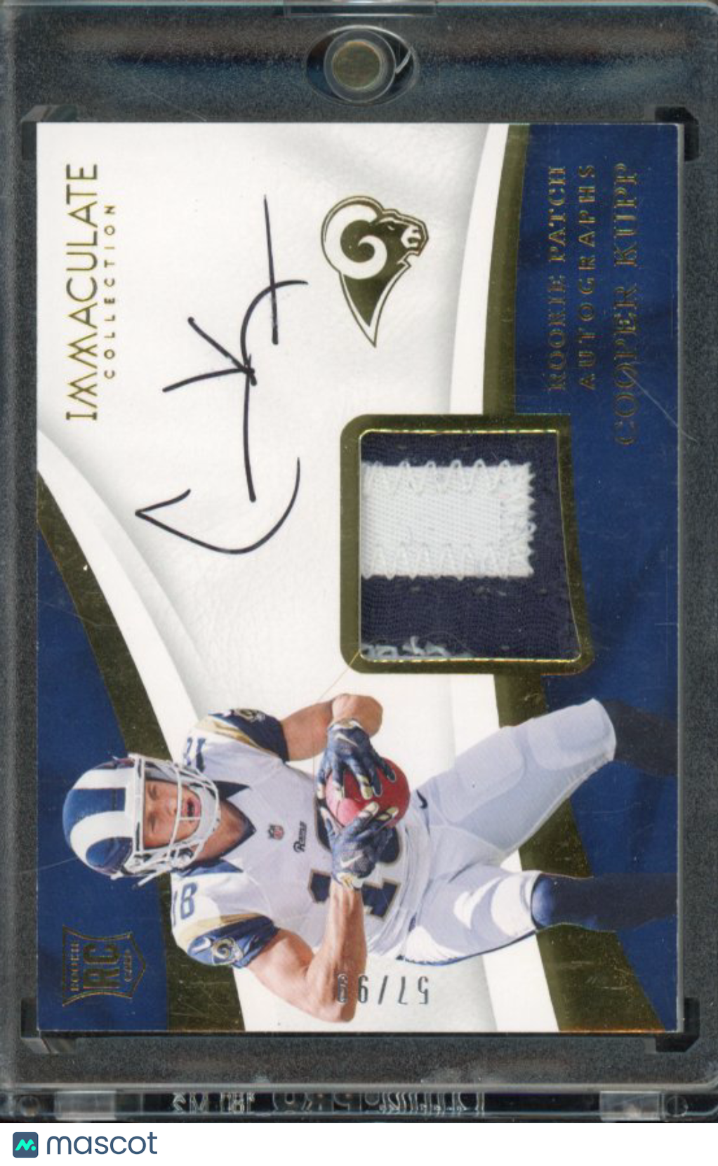 2017 Immaculate Cooper Kupp Rookie Patch Auto /99