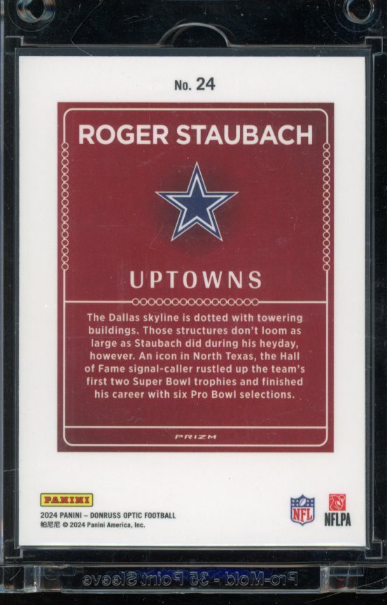 2024 Optic Roger Staubach Uptowns Case Hit