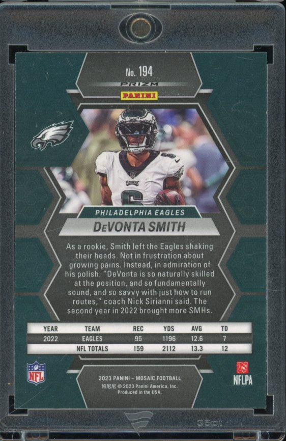 2023 Mosaic Devonta Smith Genesis Case Hit