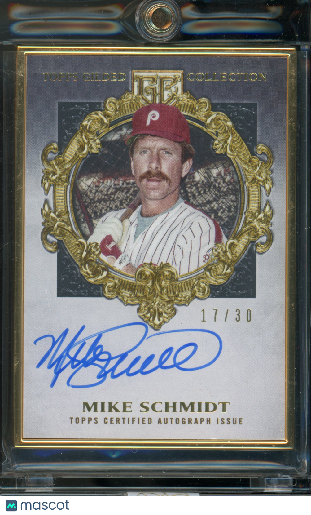 2022 Gilded Mike Schmidt Gold Framed Auto /30