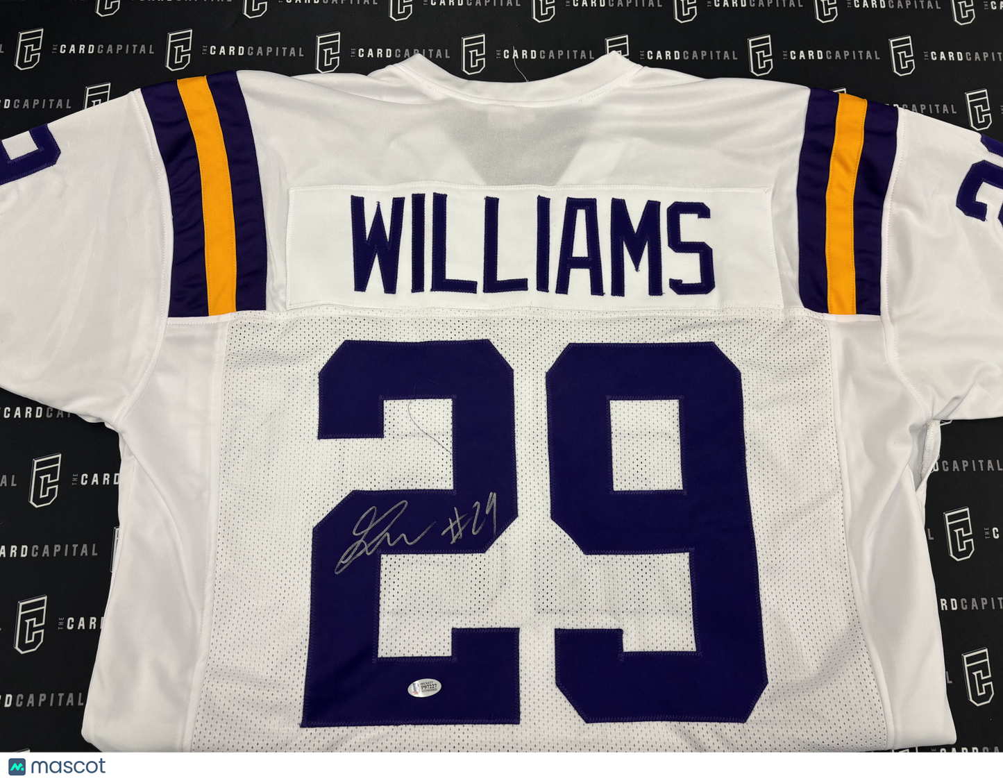 Greedy Williams Signed Jersey LSU BAS COA
