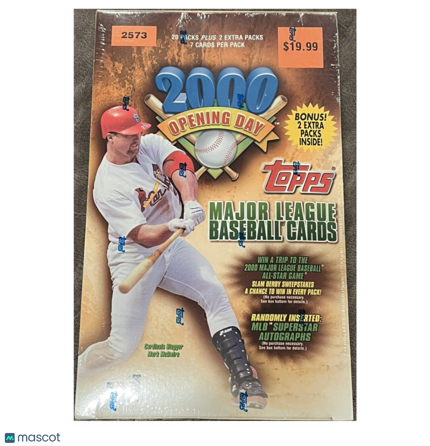 2000 Topps Opening Day Hobby Box
