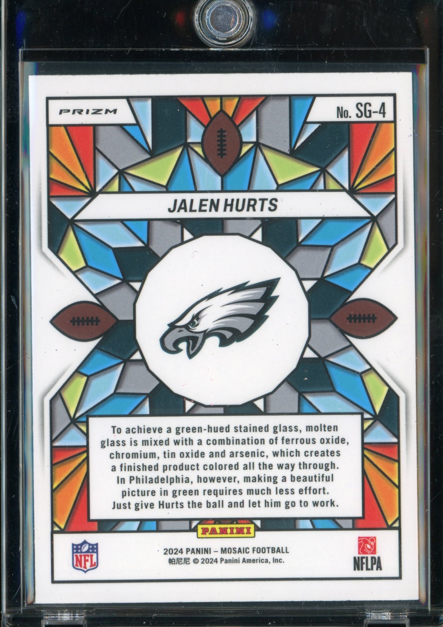 2024 Mosaic Jalen Hurts Stained Glass