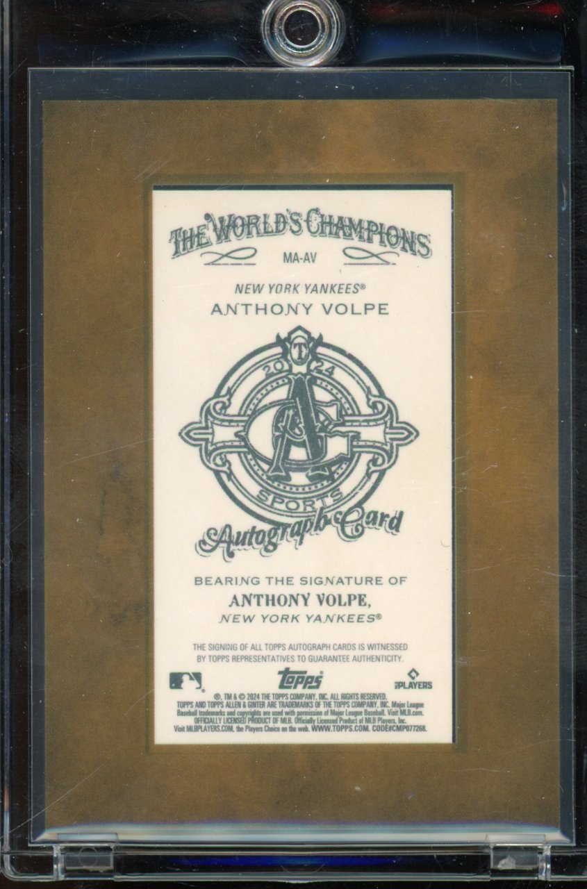 2024 Allen & Ginter Anthony Volpe Mini Auto