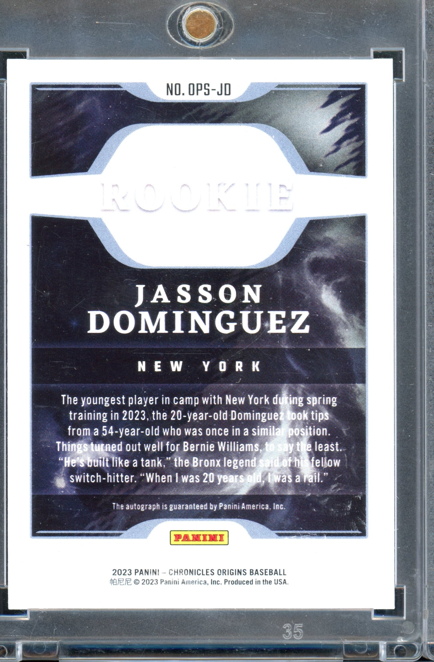2023 Origins Jasson Dominguez Auto /199 RC