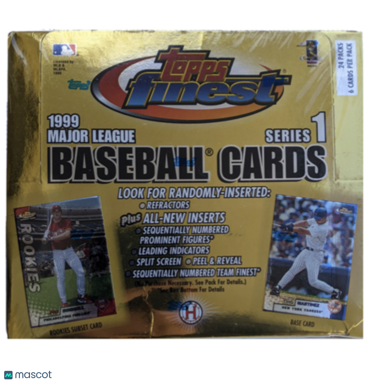 1999 Topps Finest Series 1 Baseball Hobby Box