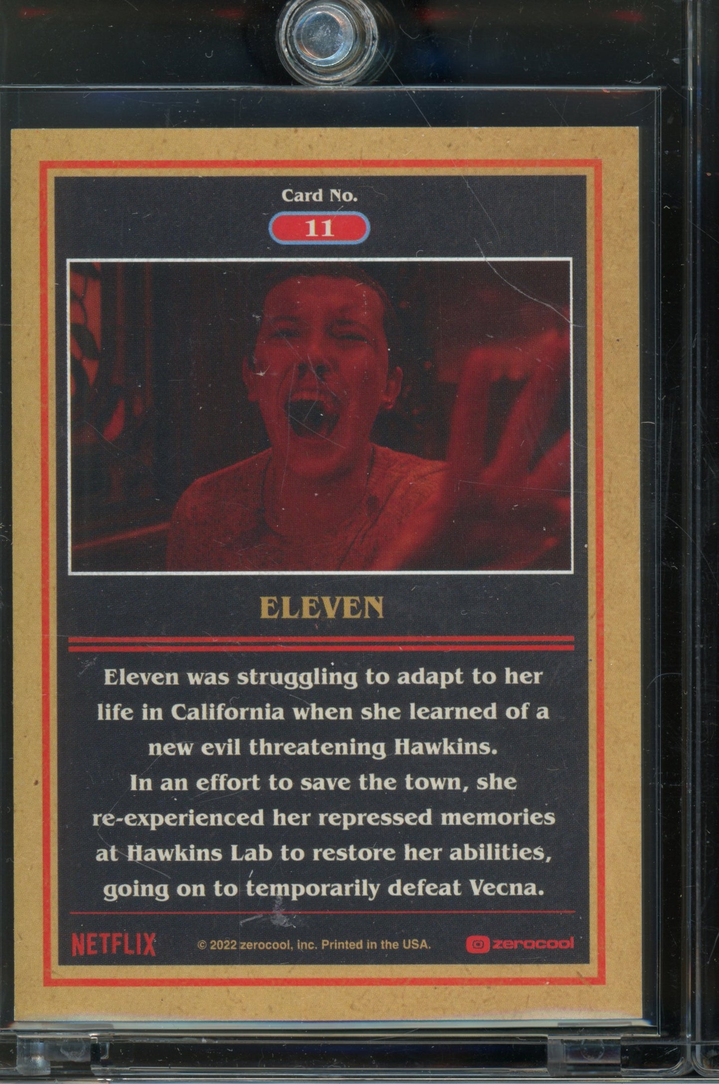 2022 Stranger Things Eleven Yellow Metal /99