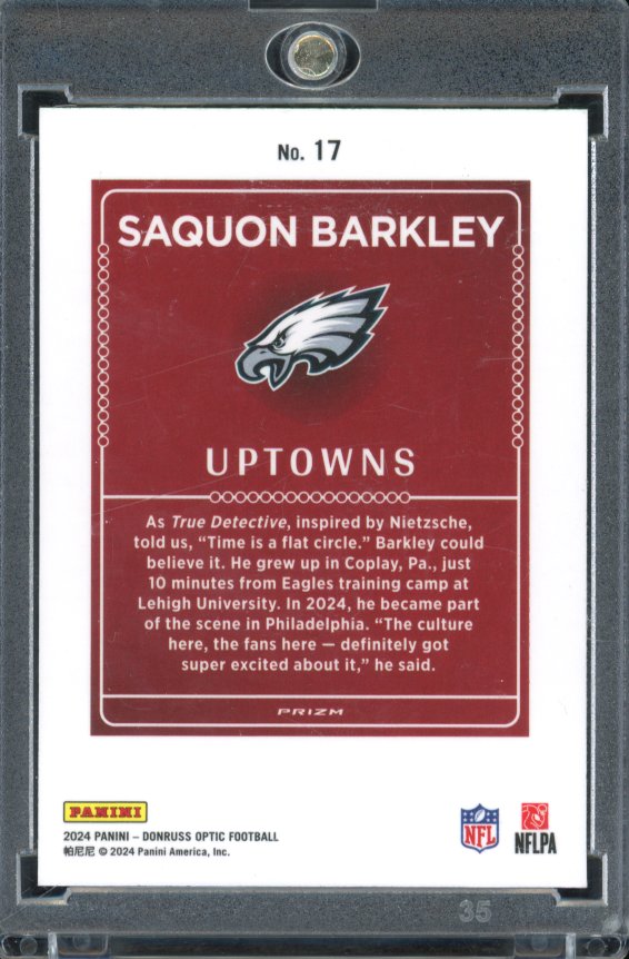 2024 Optic Saquon Barkley Uptowns SP