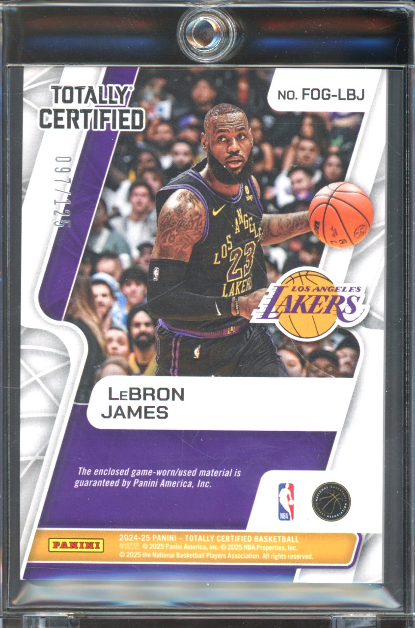 2024-25 Totally Certified Lebron James Fabric Of The Game GU Patch /125