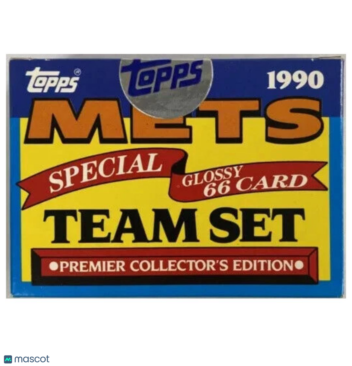 1990 Topps Baseball Glossy New York Mets Team Set Box