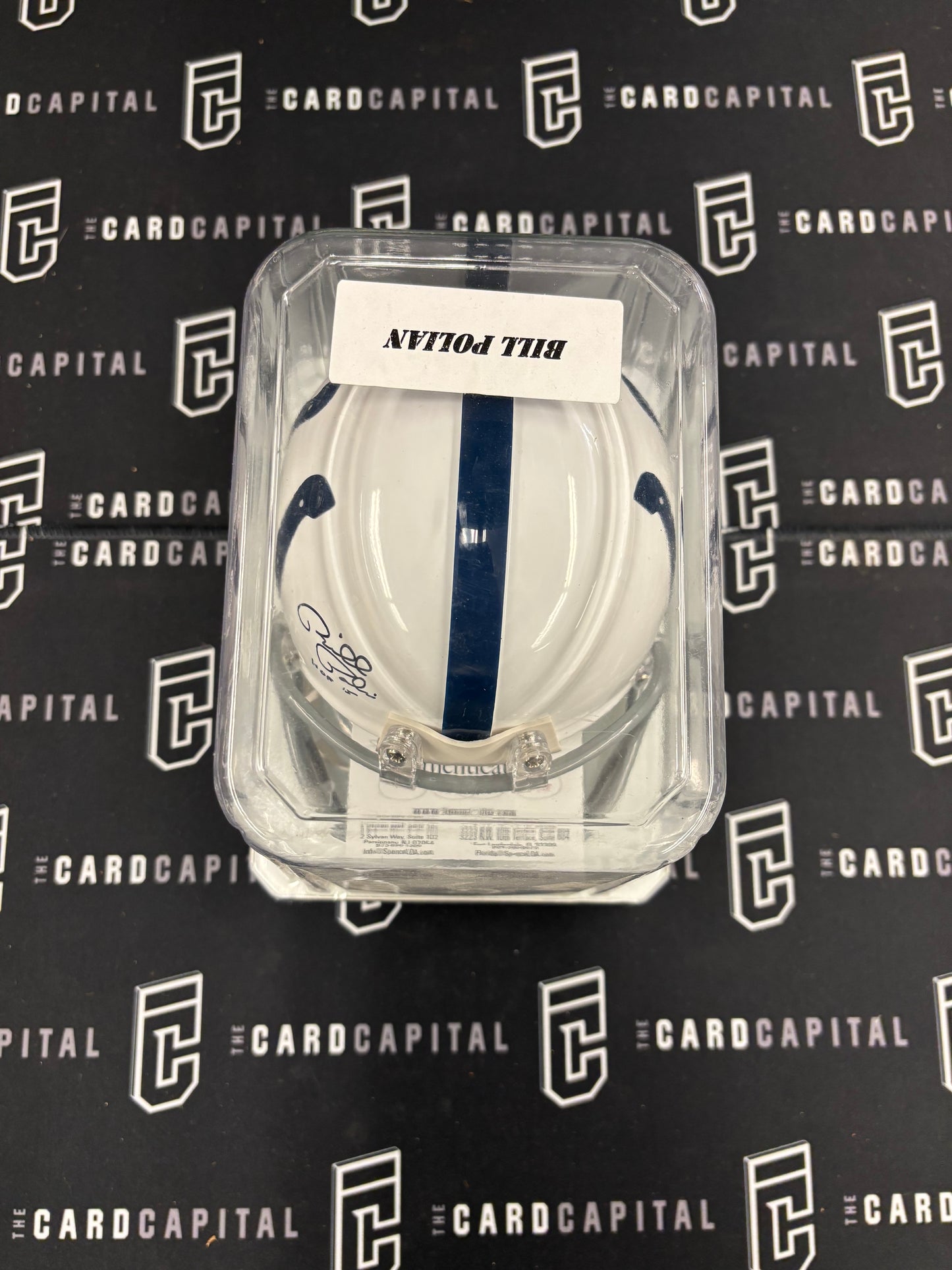 Bill Polian Signed Mini Helmet Colts JSA