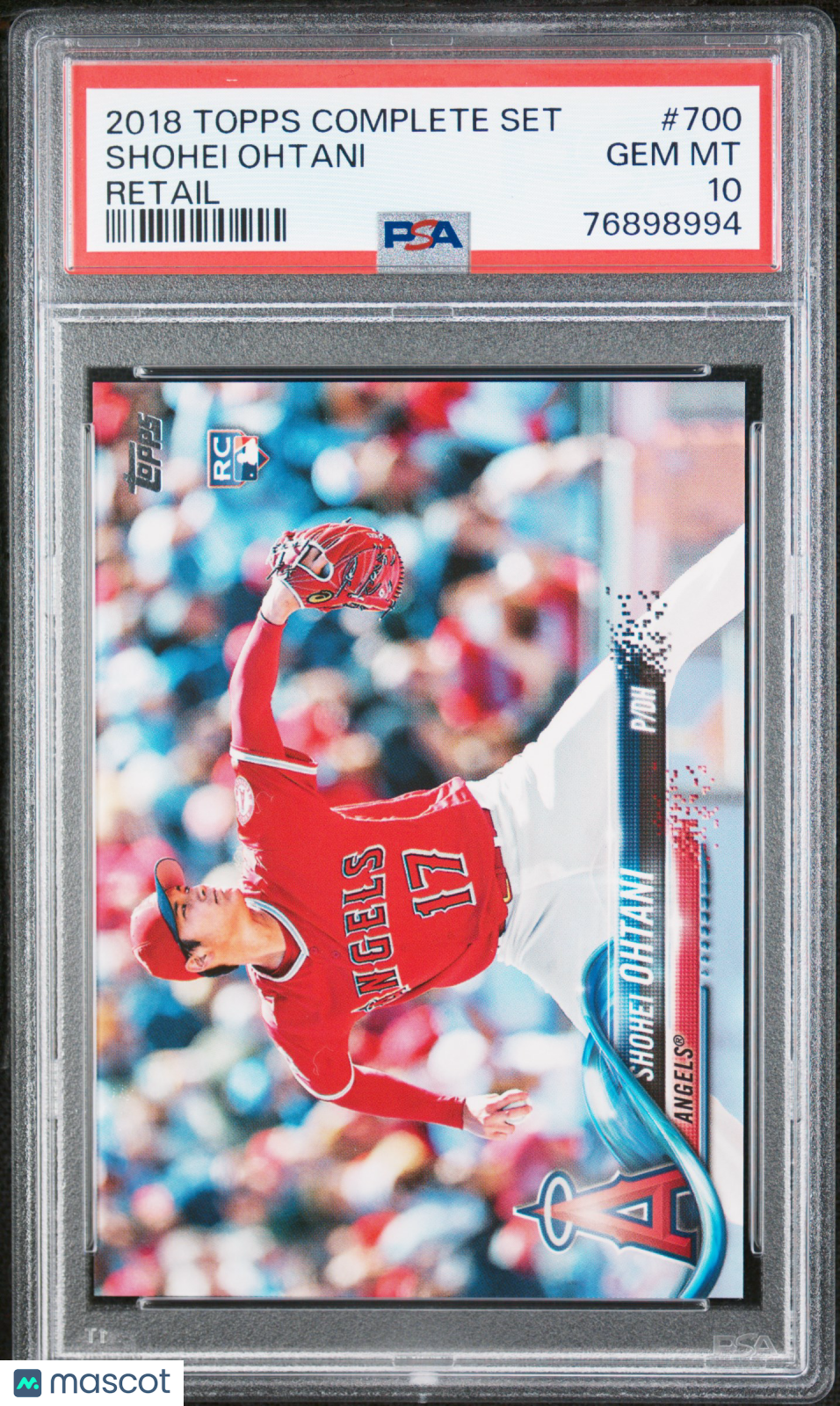 2018 Topps Complete Set Shohei Ohtani Rookie PSA 10