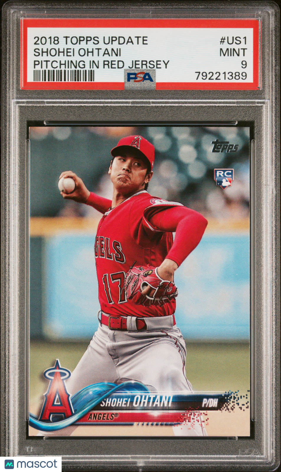 2018 Topps Update Shohei Ohtani Rookie PSA 9