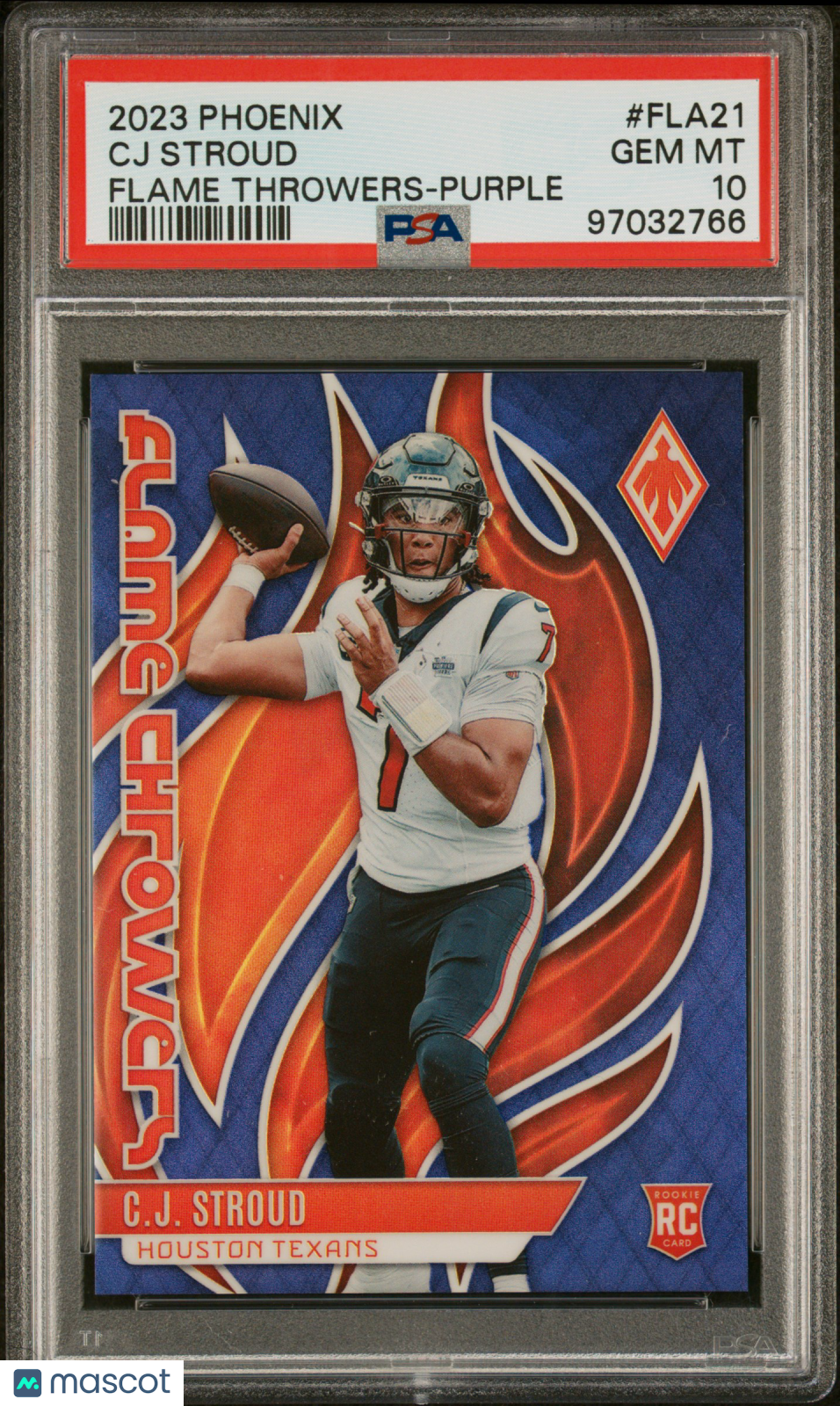 2023 Phoenix Cj Stroud Flame Throwers Rookie /125 PSA 10