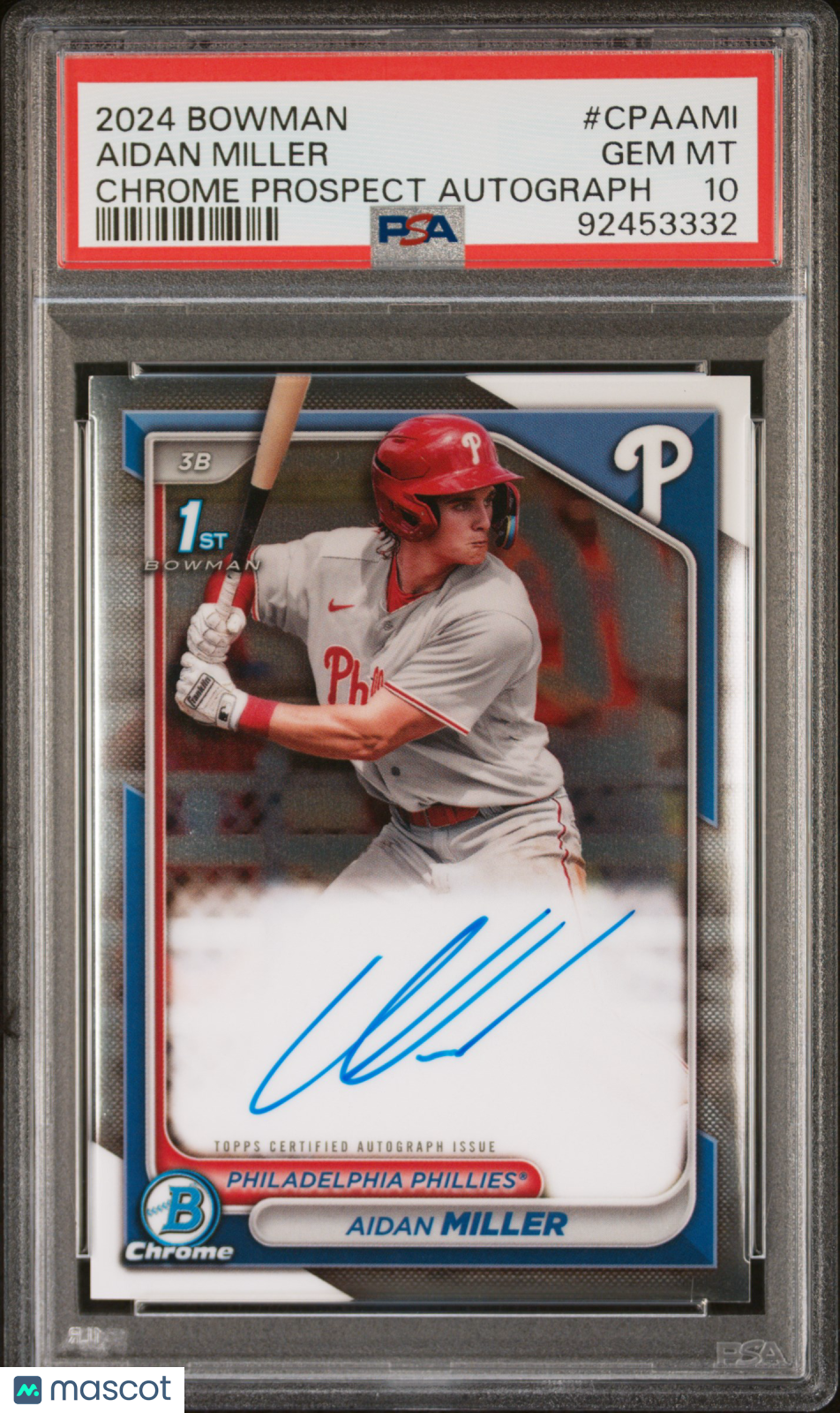 2024 Bowman Chrome Aidan Miller Auto PSA 10