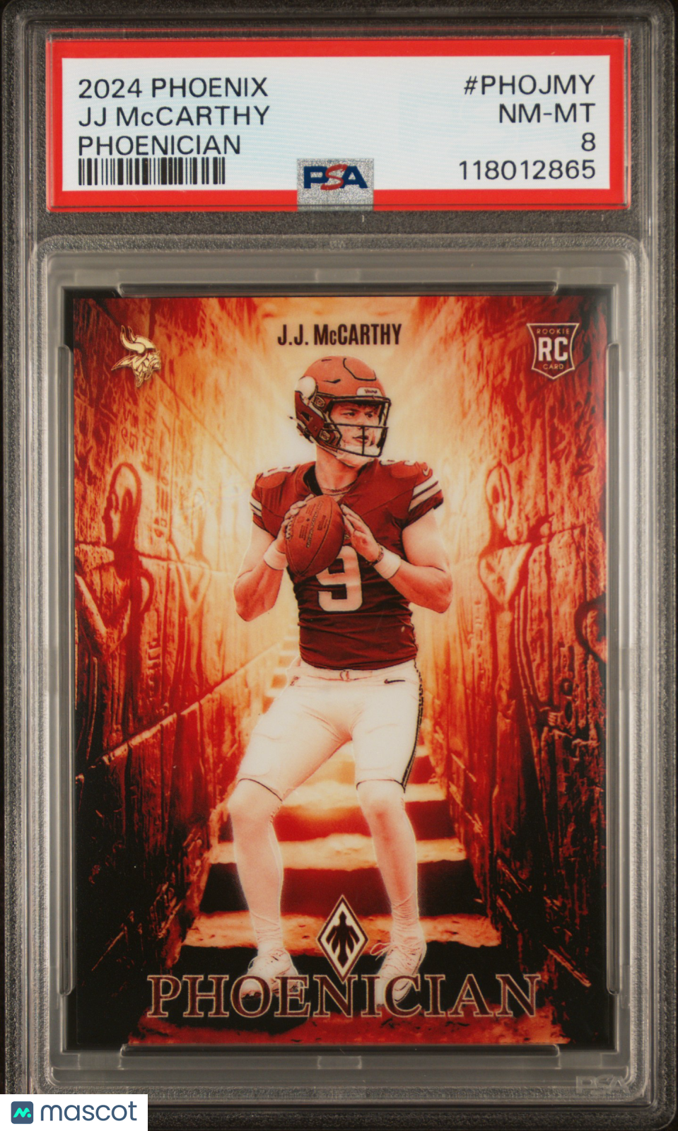 2024 Phoenix JJ Mccarthy Phoenician Rookie SP PSA 8