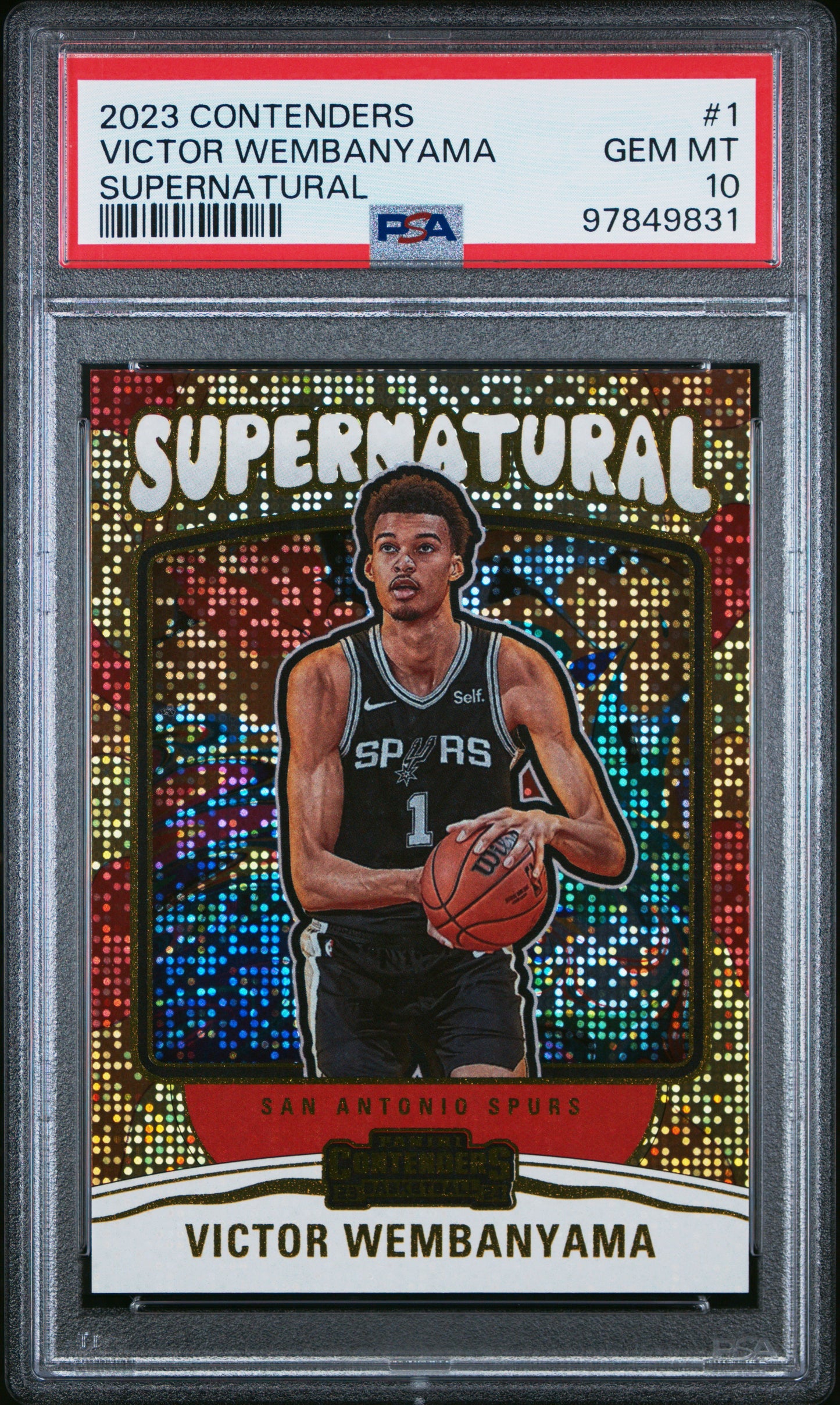 2023 Contenders Victor Wembanyama Supernatural PSA 10 RC
