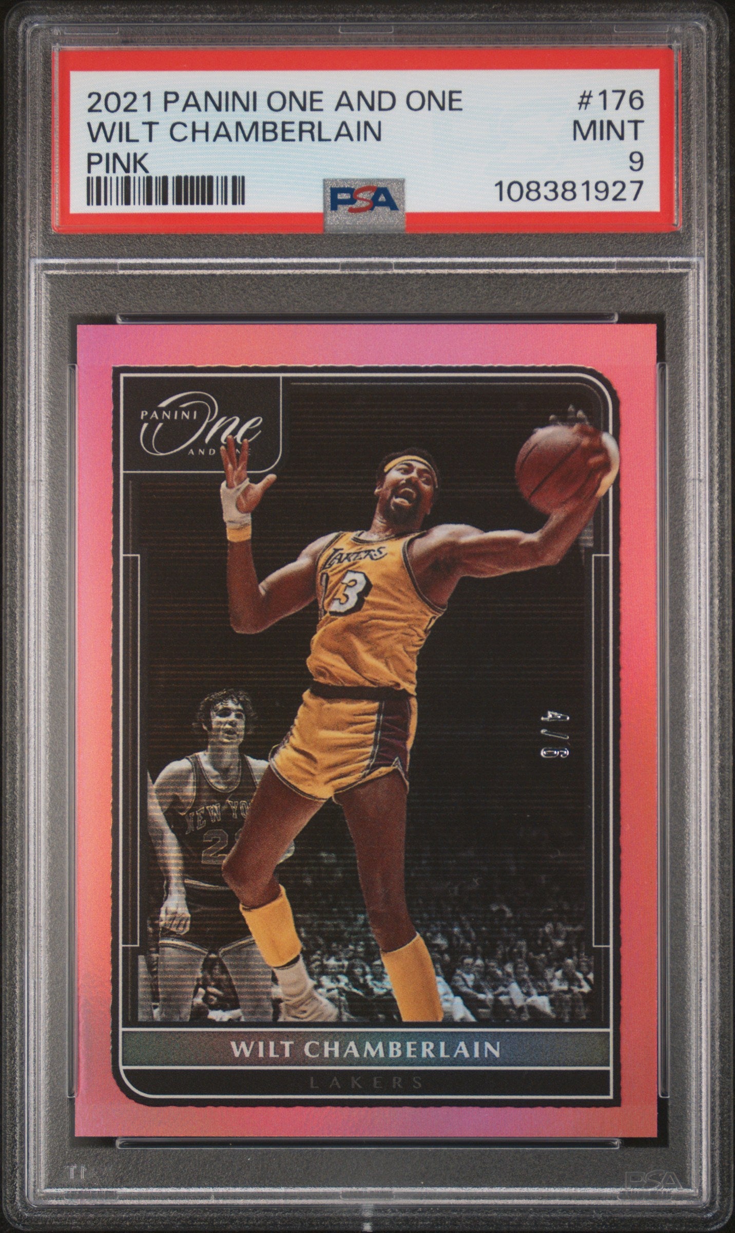 2021 One and One Wilt Chamberlain Pink 4/6 PSA 9