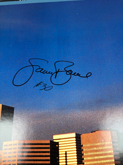 Sam Bowie Signed 1980 Original Nike "The Portland Tower" Sports Poster JSA