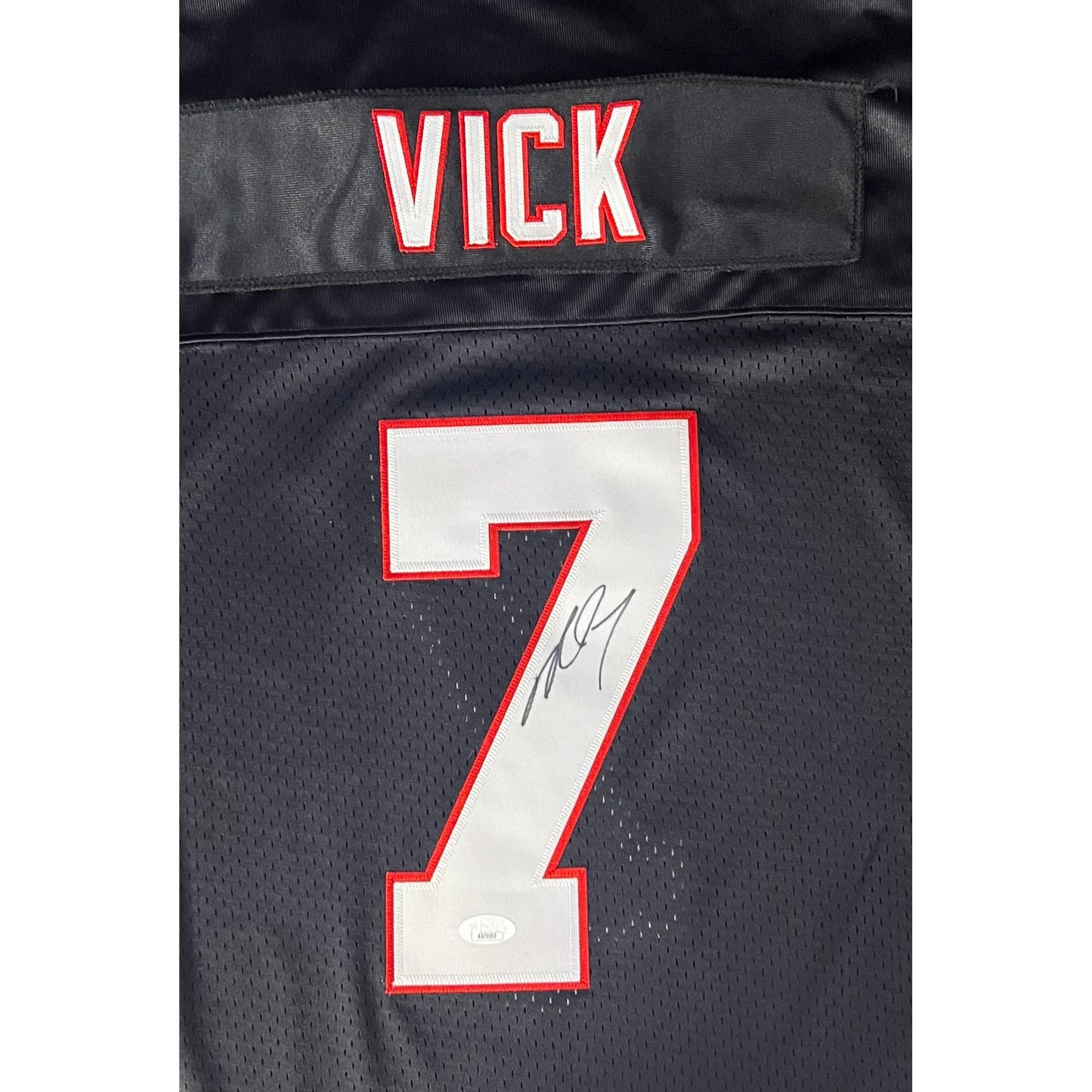 Michael Vick Autographed Black ATL Falcons Jersey JSA COA