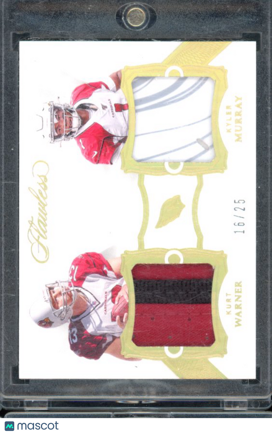 2019 Flawless Kurt Warner Kyler Murray Rookie Dual Patch /25