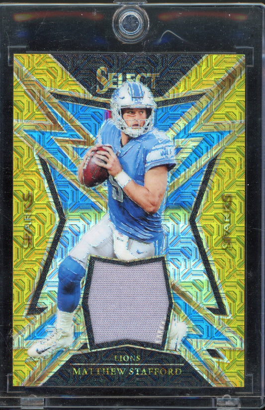 2017 Select Matthew Stafford Patch Gold 04/10